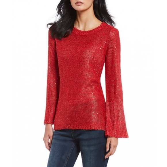 Beautiful NEW Reba Holiday Sweater Size L - Picture 5 of 6